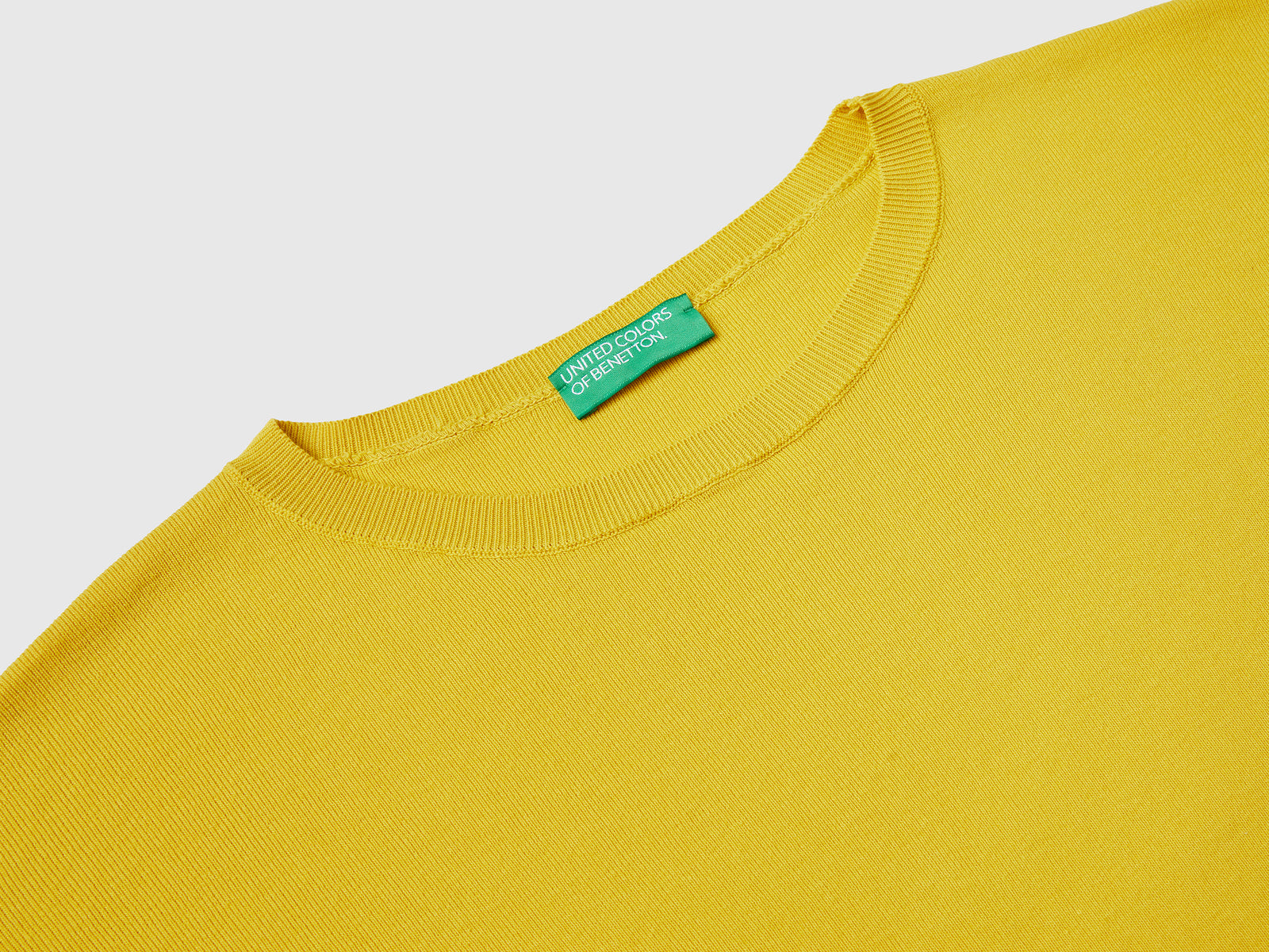 Maglia in cotone over fit da donna senape 3 | Benetton Outlet