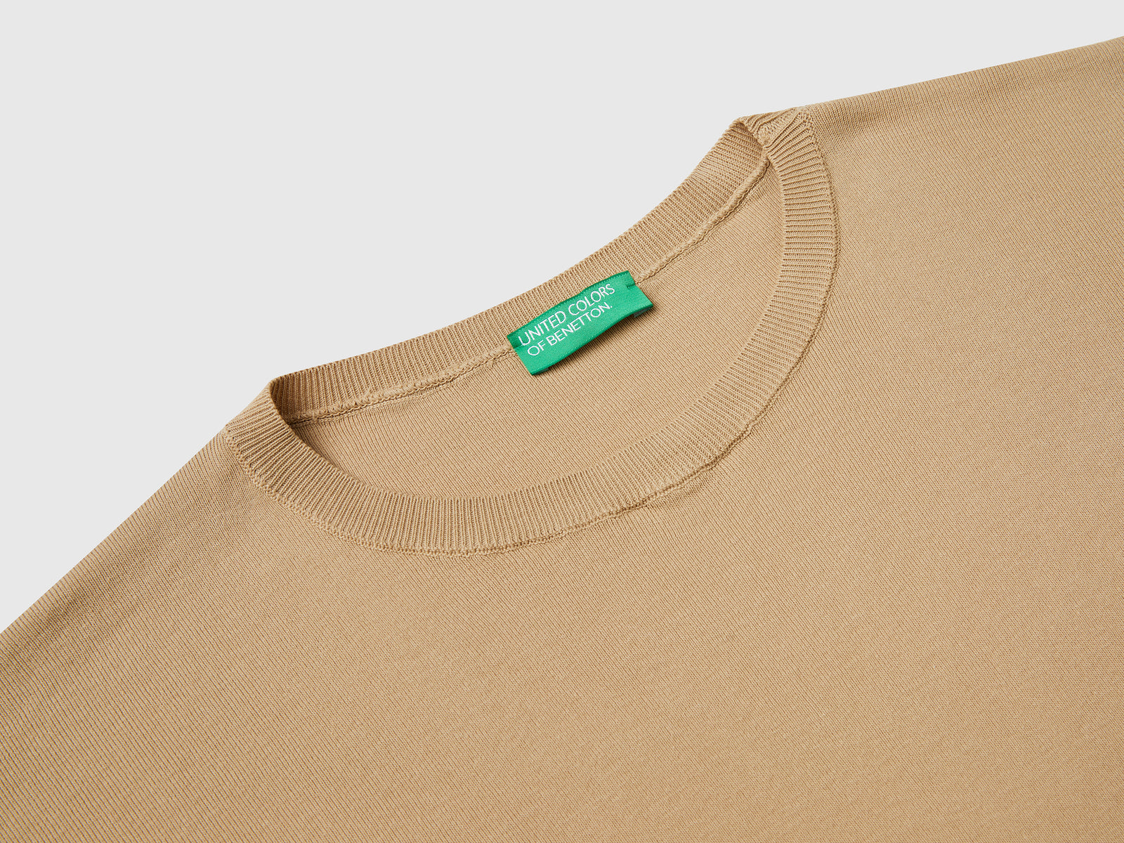 Oversized cotton sweater da donna beige 3 | Benetton Outlet
