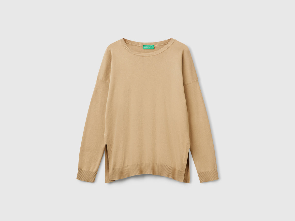 Oversized cotton sweater