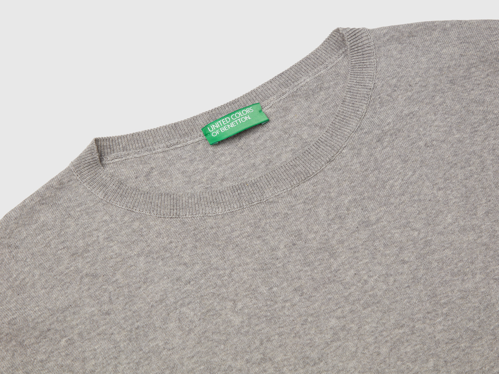 Oversized cotton sweater da donna grigio 3 | Benetton Outlet