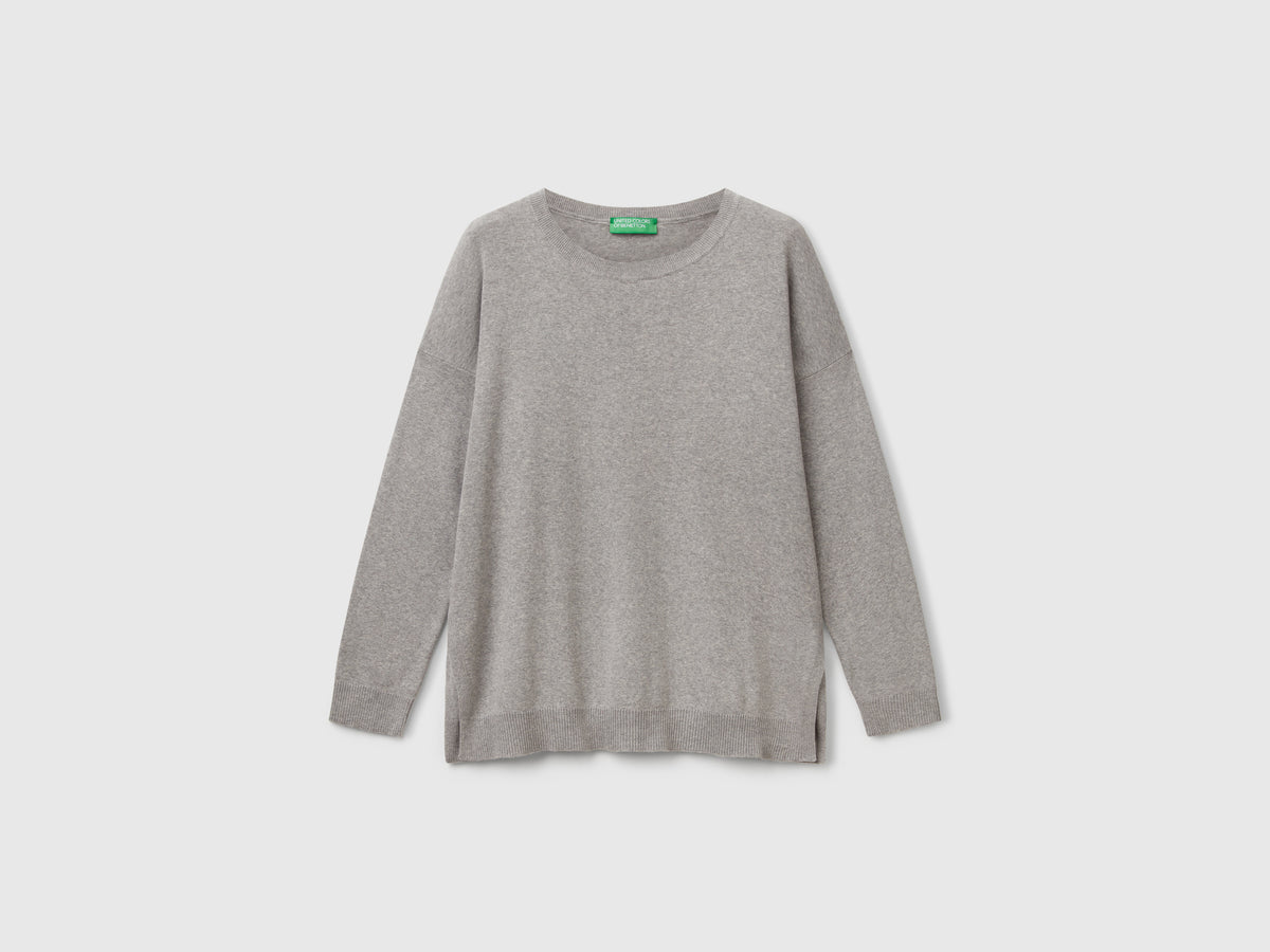 Oversized cotton sweater