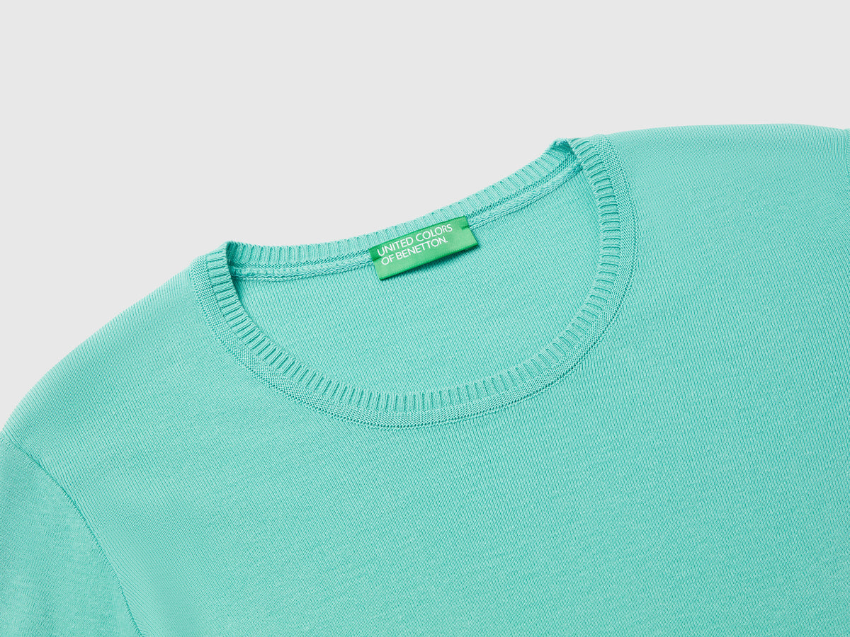 Maglia girocollo in puro cotone