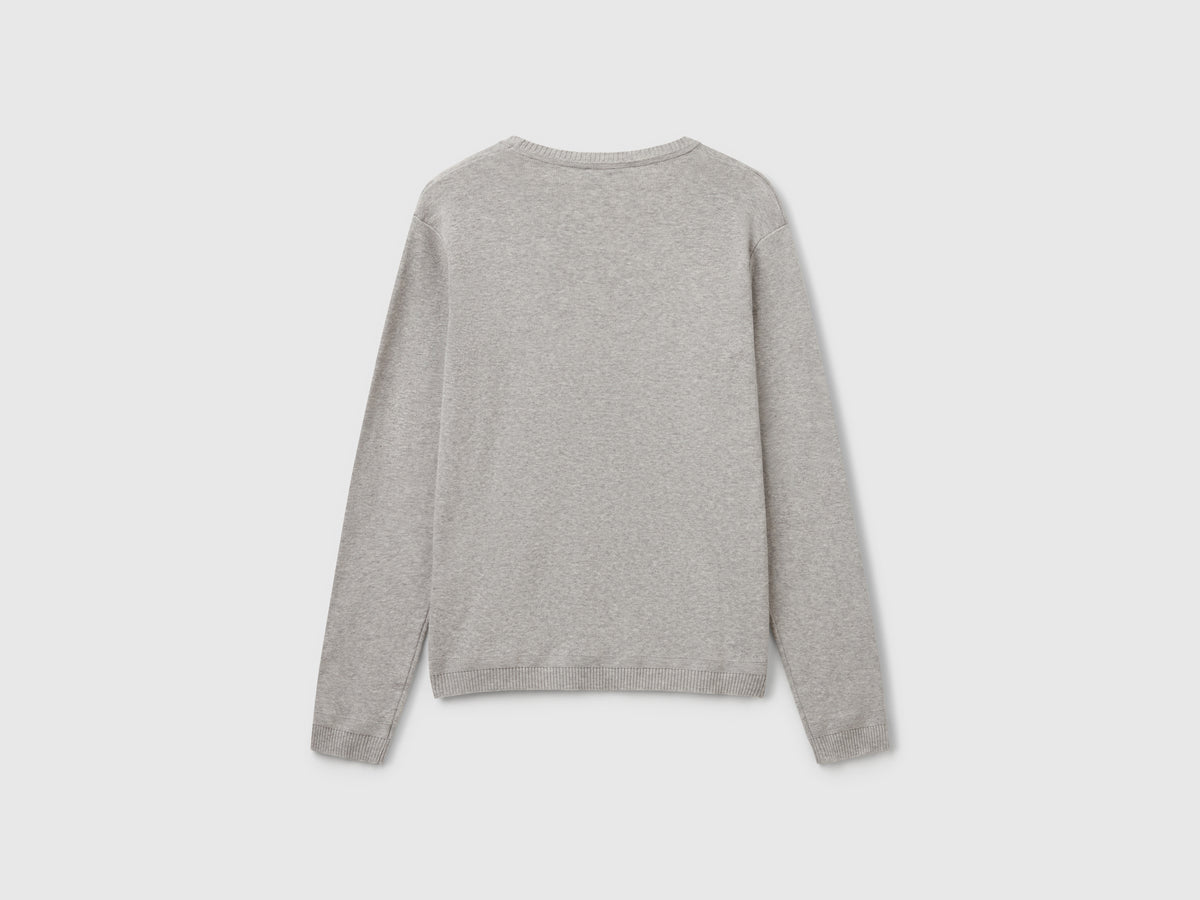 Maglia girocollo in puro cotone