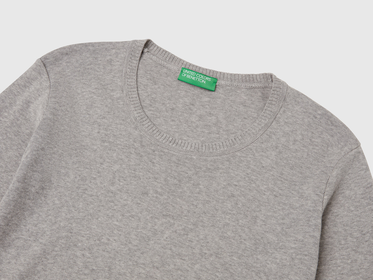 Maglia girocollo in puro cotone