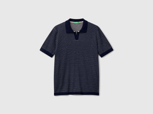 Polo mélange in puro cotone