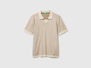 Polo mélange in puro cotone