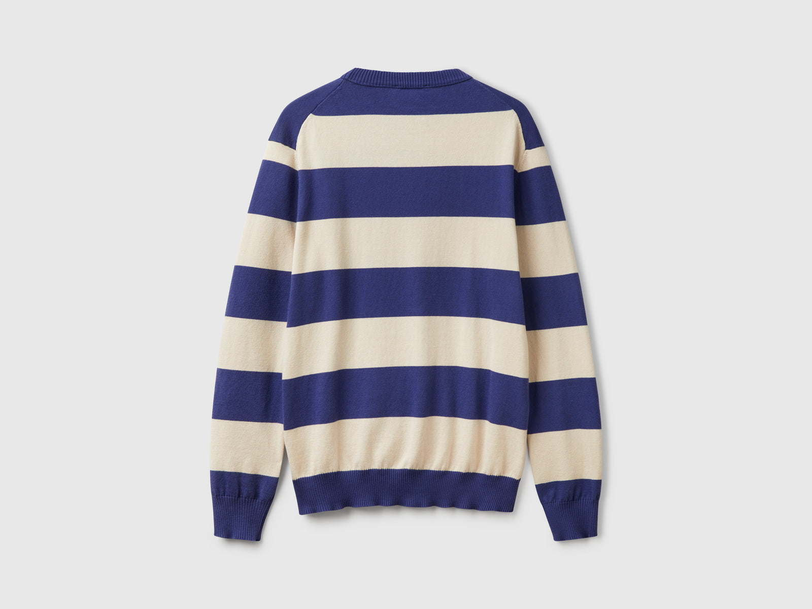 Maglione a righe da uomo blu 2 | Benetton Outlet