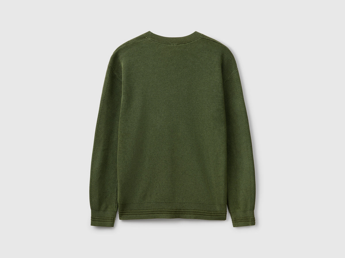 Maglia lavorata in puro cotone
