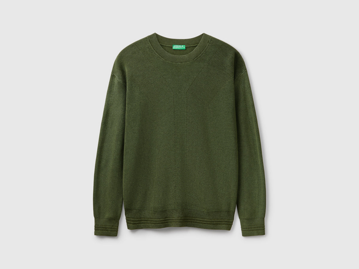 Maglia lavorata in puro cotone