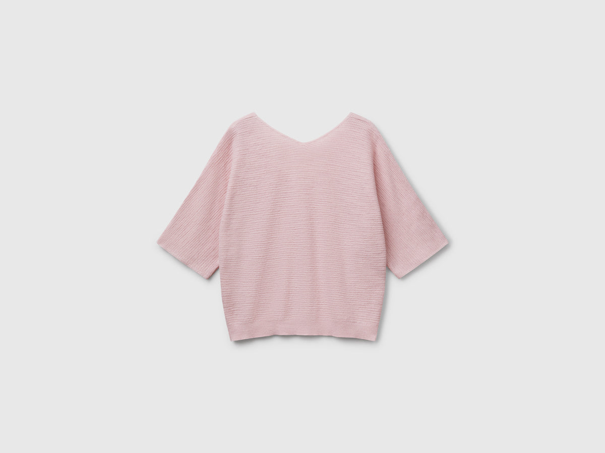 Maglia reversibile cropped