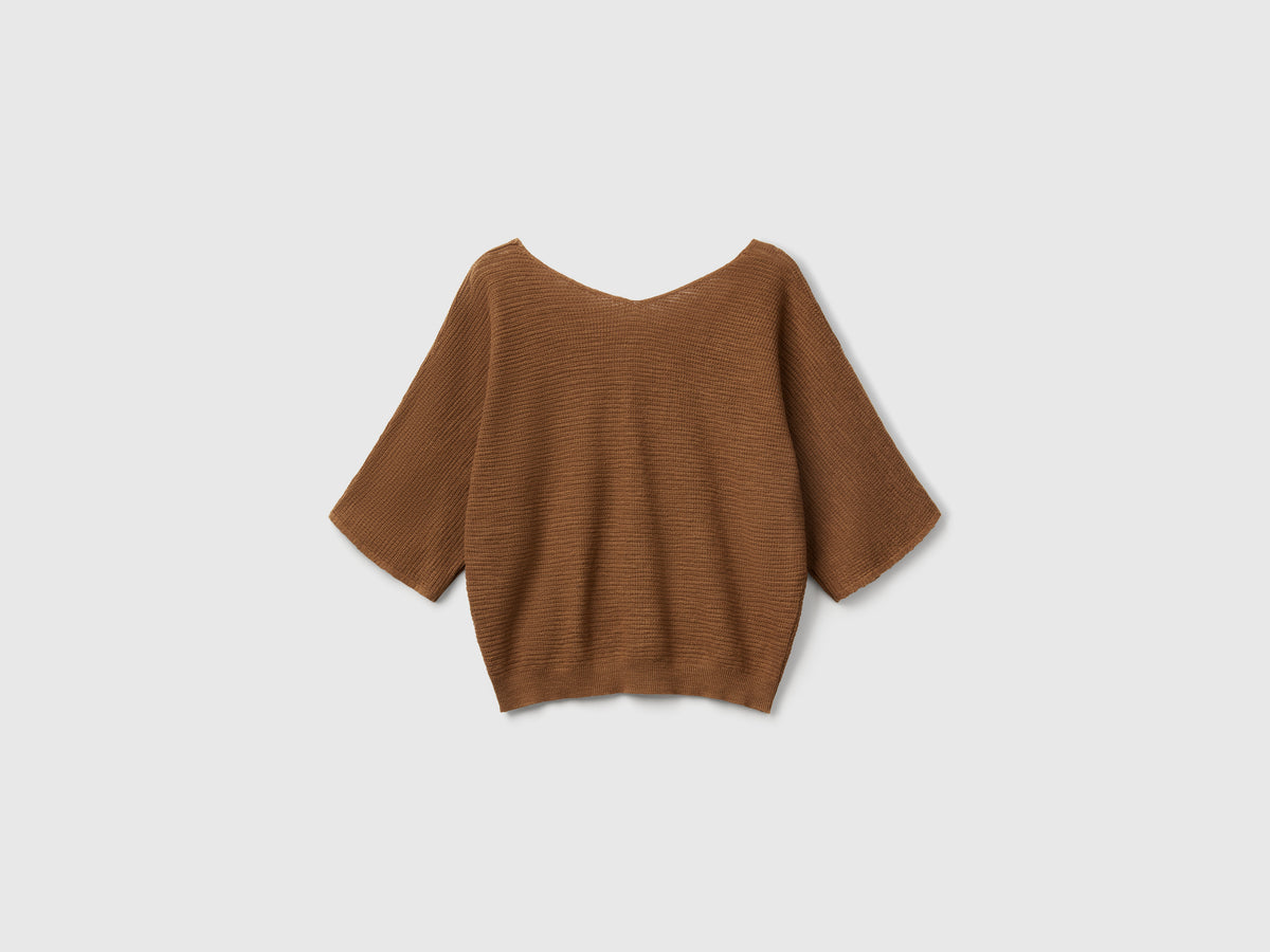 Maglia reversibile cropped