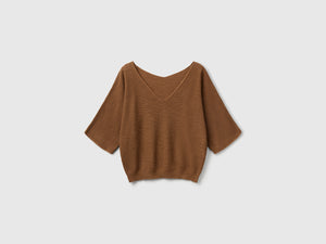 Maglia reversibile cropped