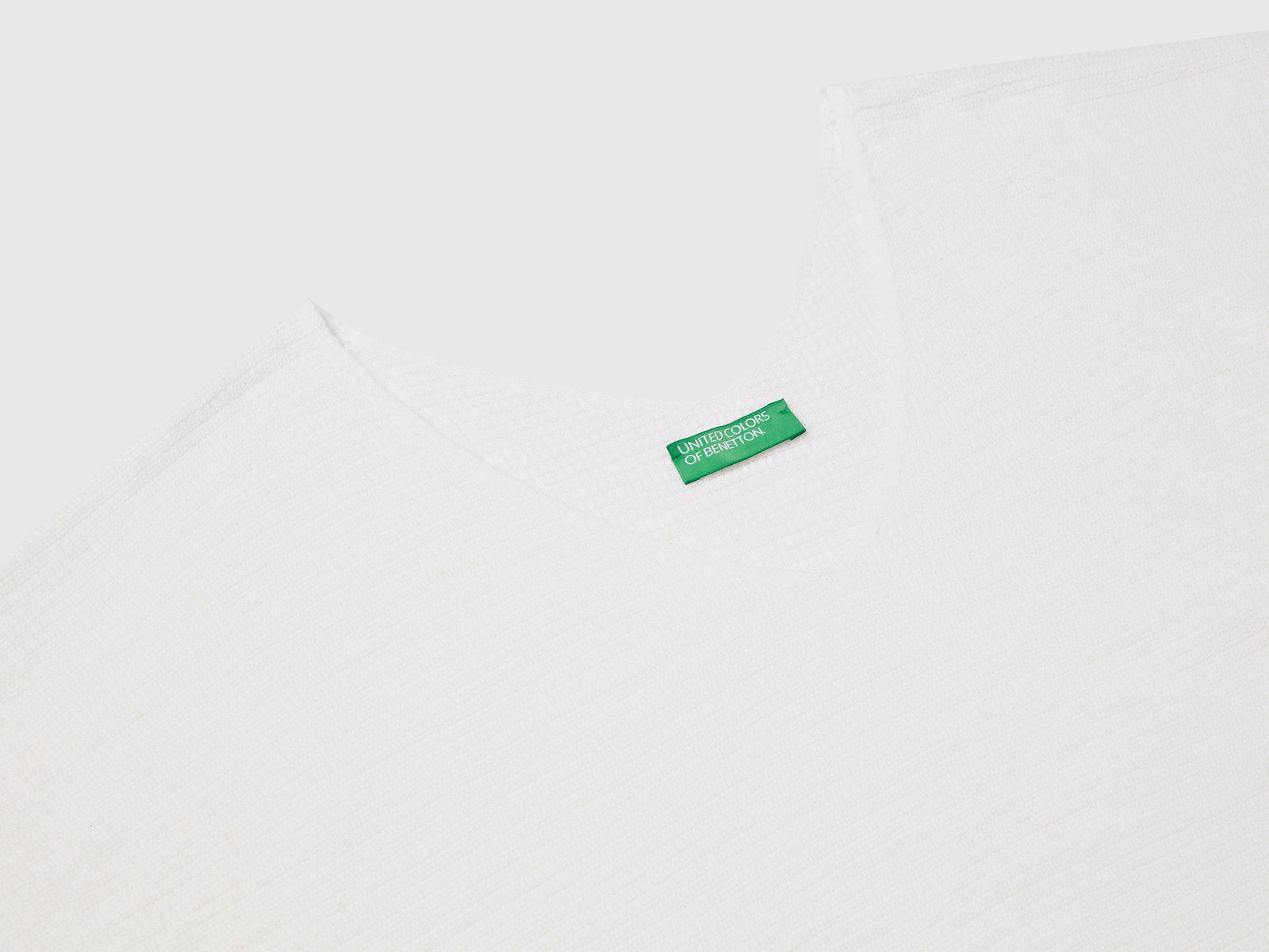 Maglia reversibile cropped da donna bianco 3 | Benetton Outlet