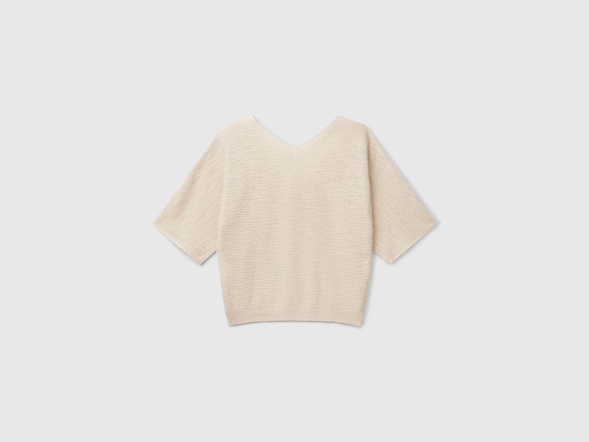 Maglia reversibile cropped