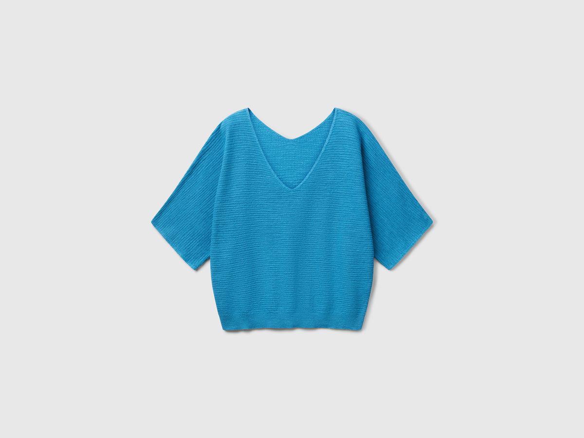 Maglia reversibile cropped