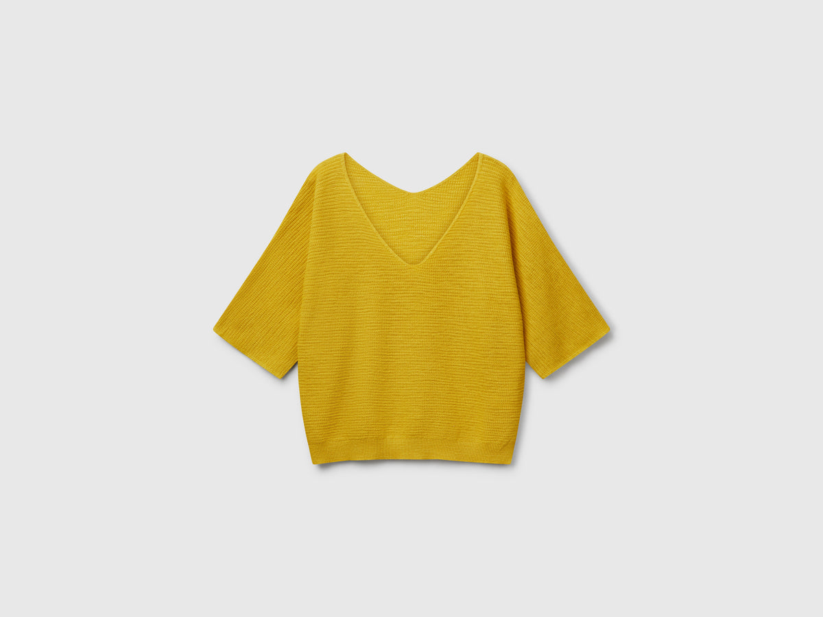 Maglia reversibile cropped