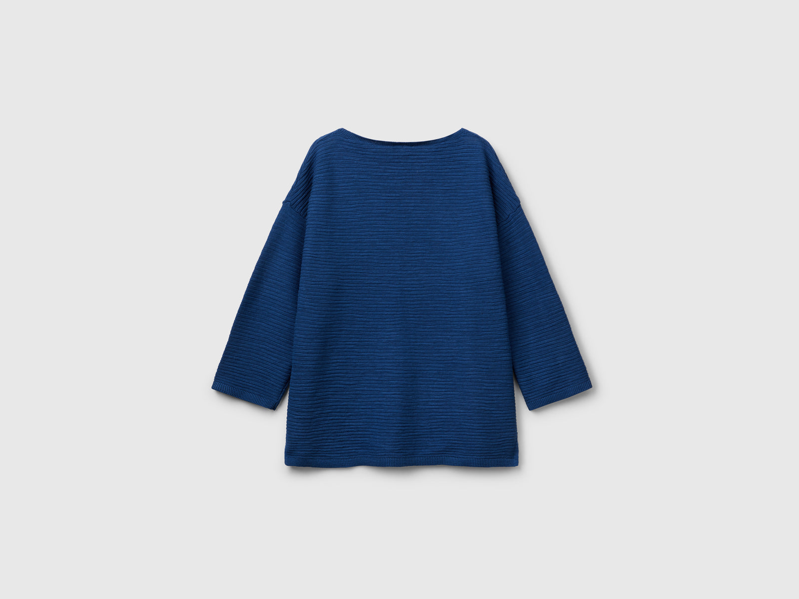 Maglia in misto lino con manica a 3/4 da donna avio 2 | Benetton Outlet