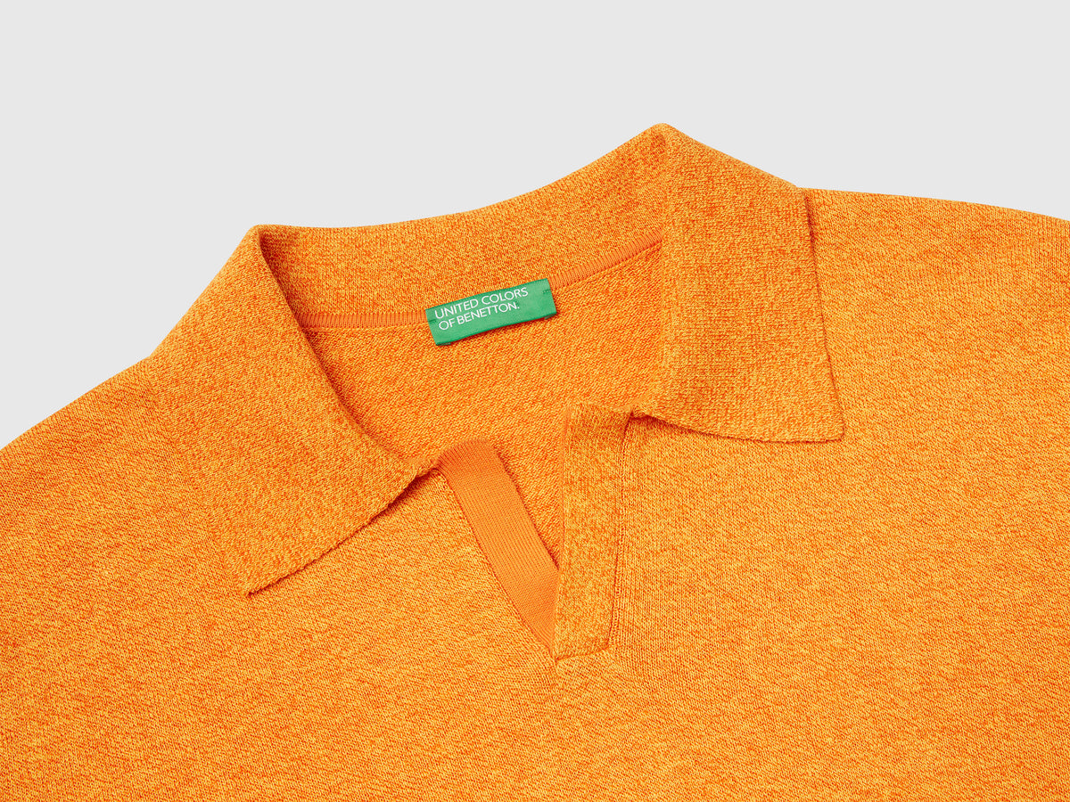 Polo manica corta in misto cotone