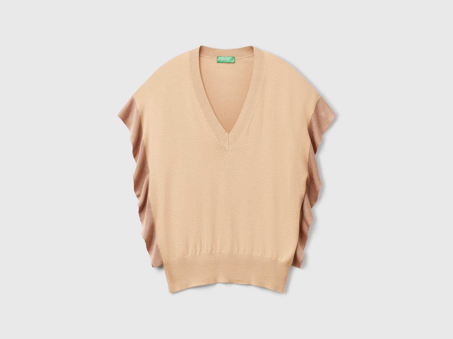 Suéter drapeado da donna marrone | Benetton Outlet