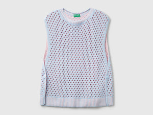 Gilet traforato over fit