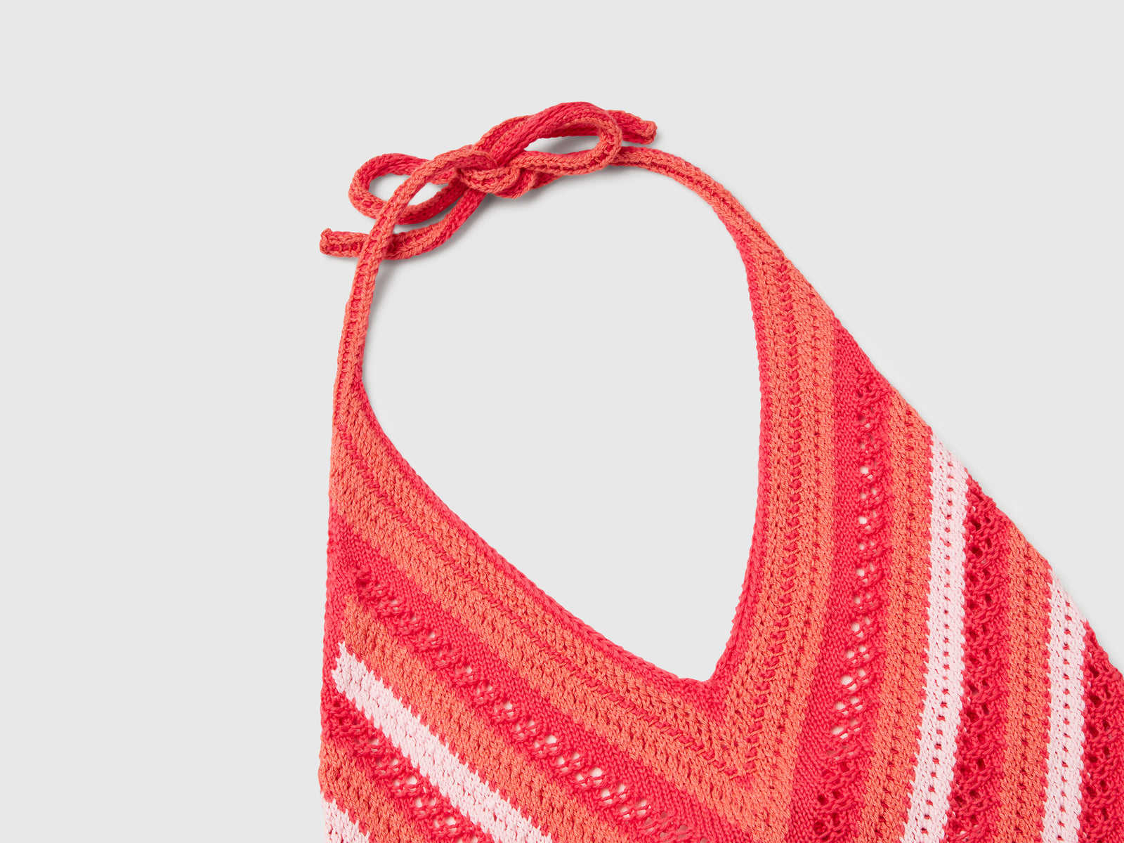 Top a righe crochet da donna ciclamino 3 | Benetton Outlet