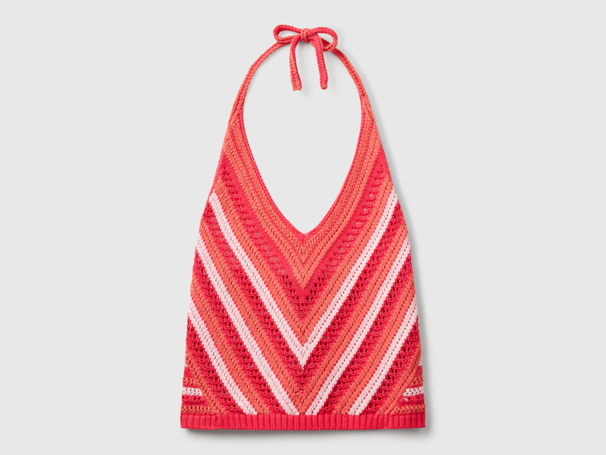 Top a righe crochet