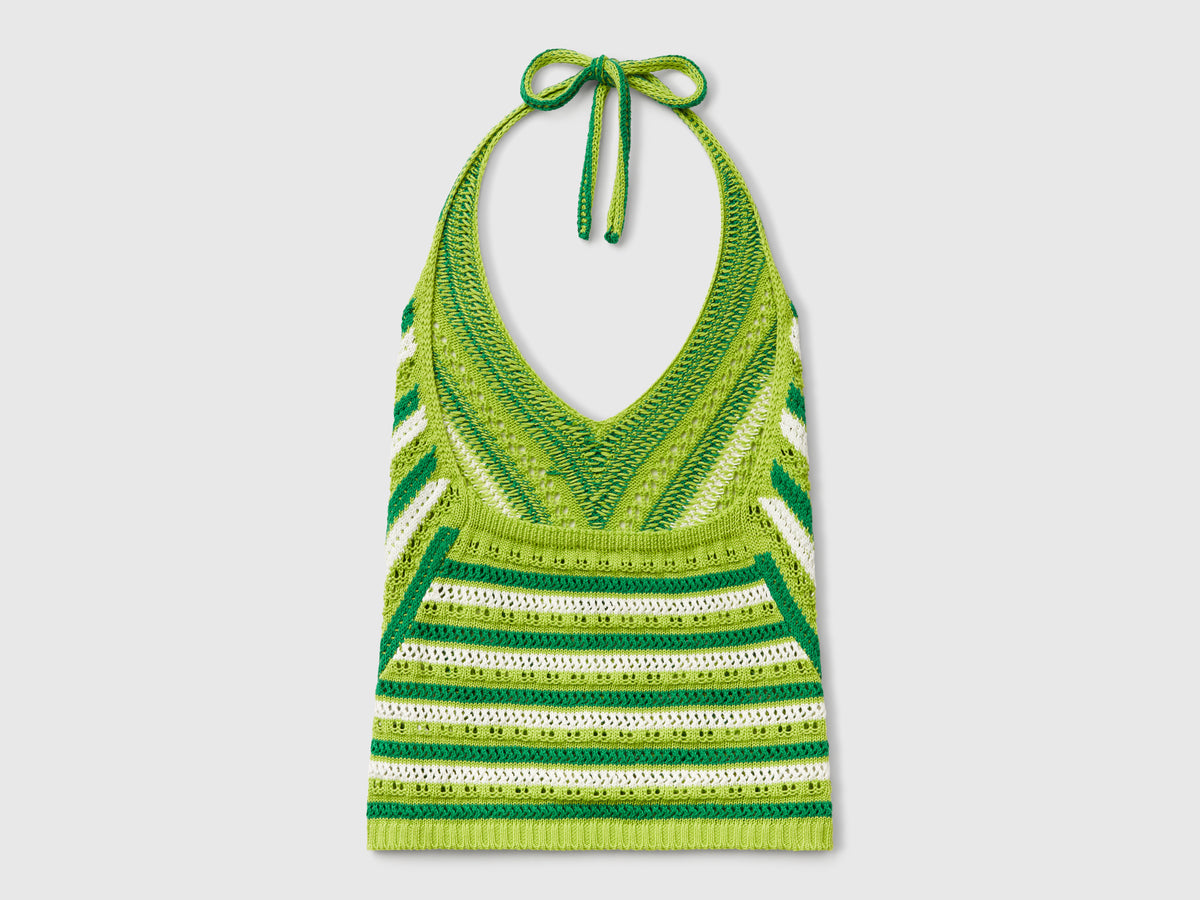 Top a righe crochet