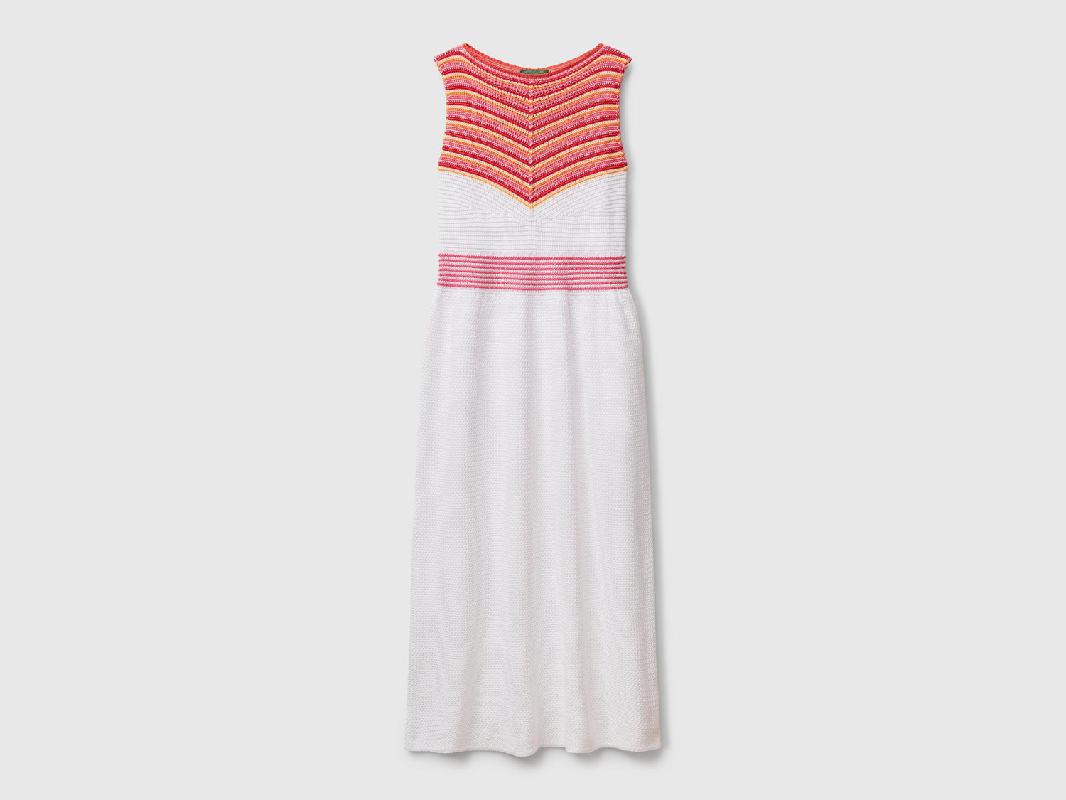 Vestito crochet da donna bianco | Benetton Outlet