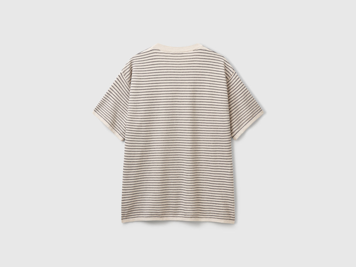T-shirt in maglia a righe