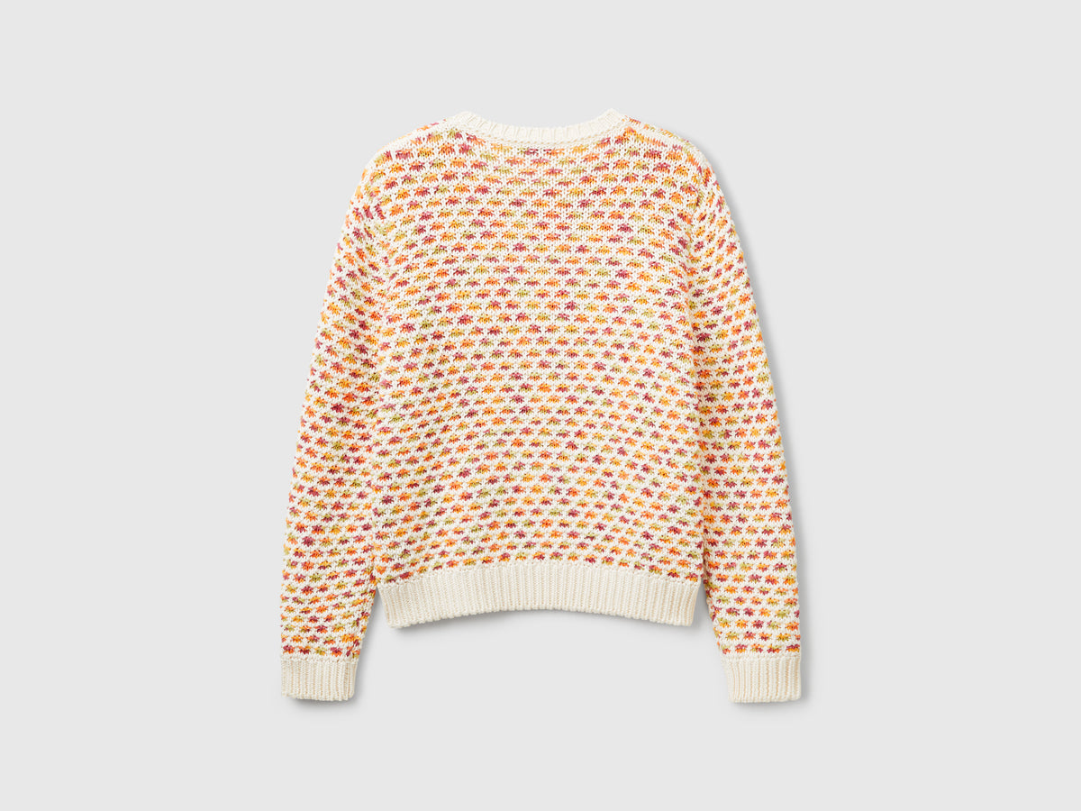 Maglione reversibile in misto cotone