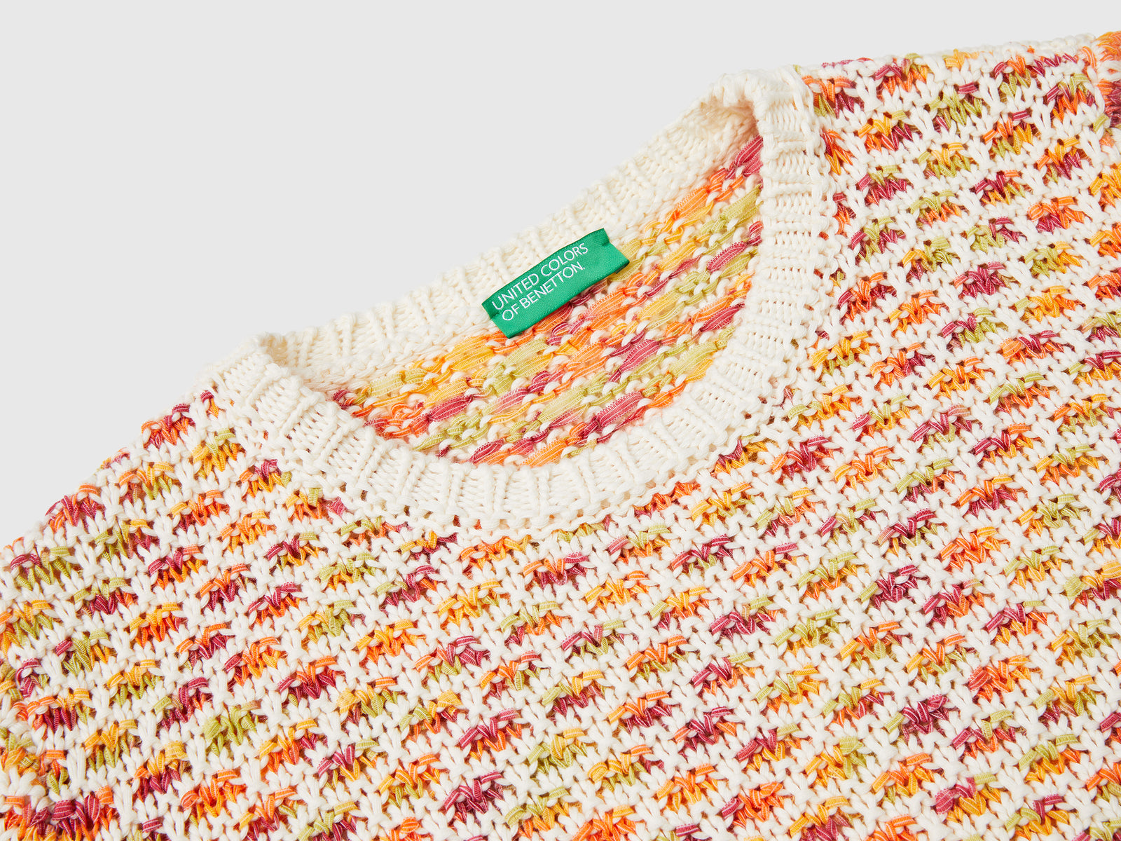 Maglione reversibile in misto cotone da donna multi-color 3 | Benetton Outlet