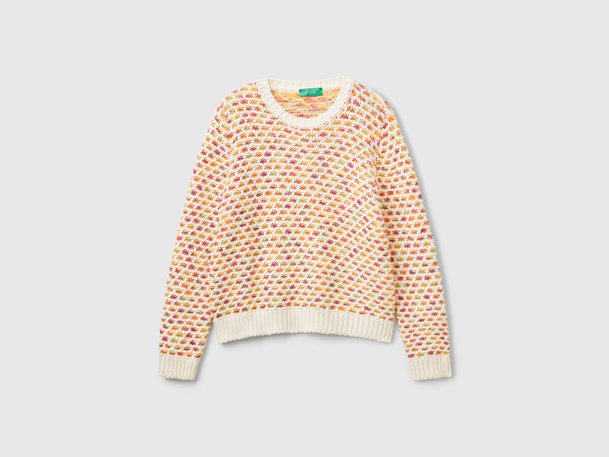 Maglione reversibile in misto cotone