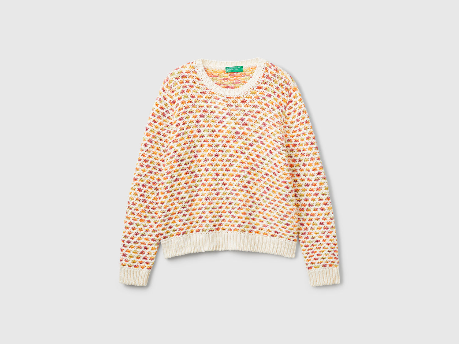 Maglione reversibile in misto cotone da donna multi-color | Benetton Outlet