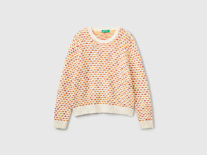 Maglione reversibile in misto cotone