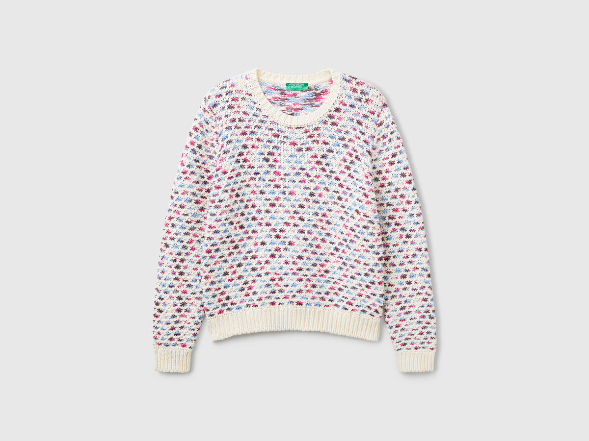 Maglione reversibile in misto cotone