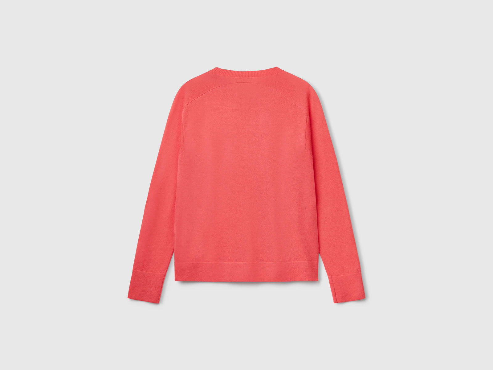 Maglia in pura lana Merino da donna fucsia 2 | Benetton Outlet