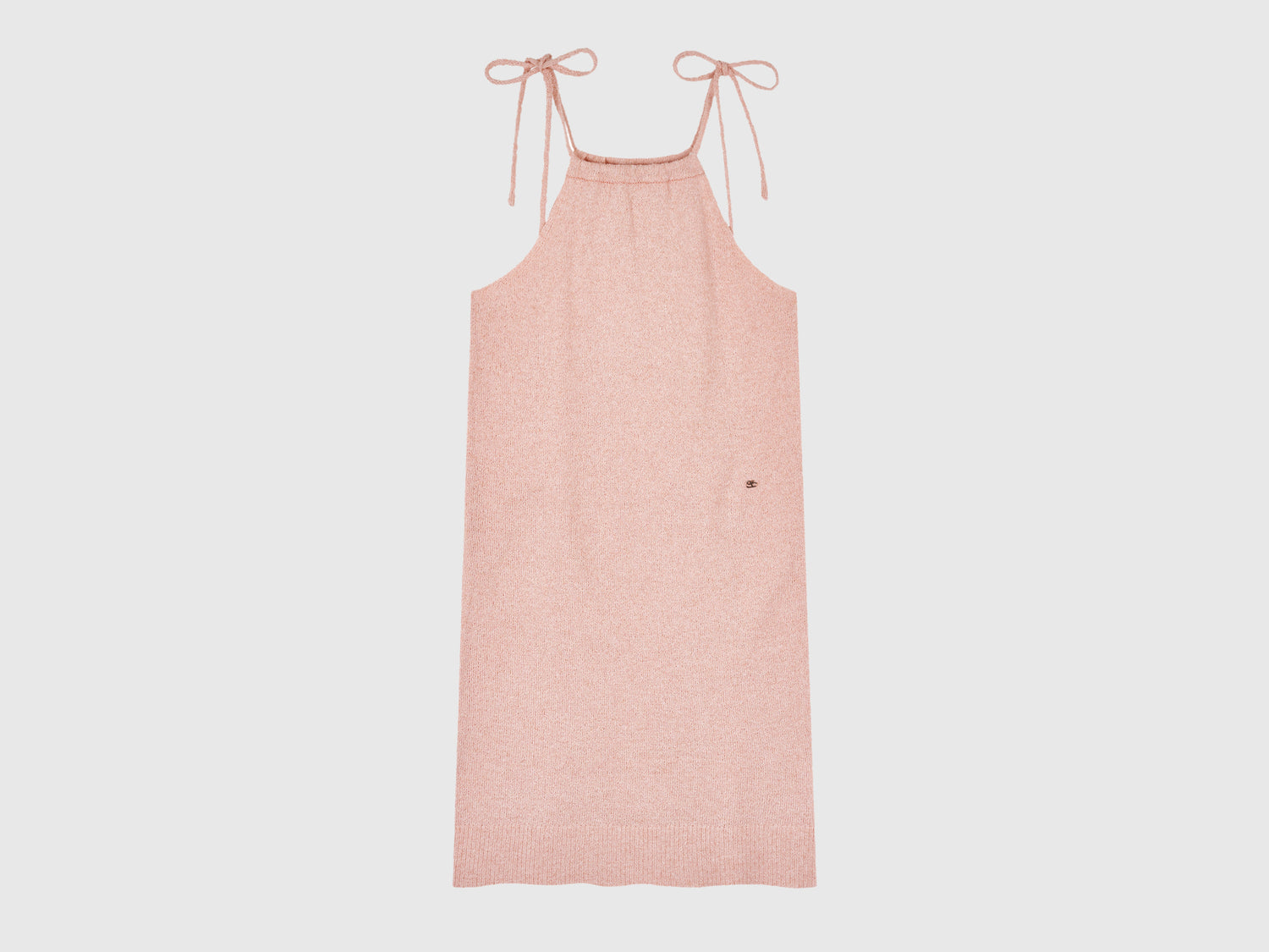 Abito in maglia da donna rosa tenue | Benetton Outlet