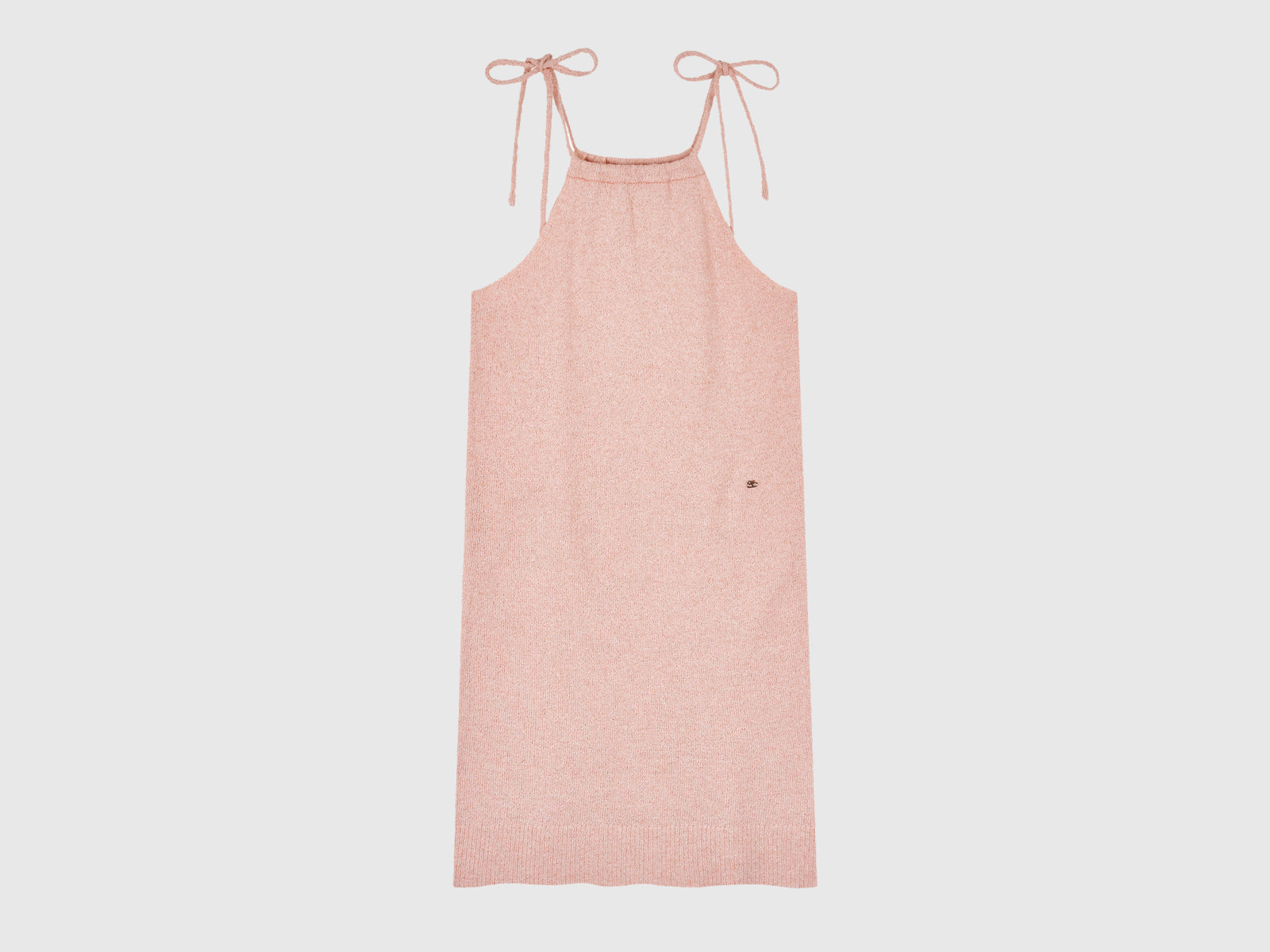 Abito in maglia da donna rosa tenue | Benetton Outlet