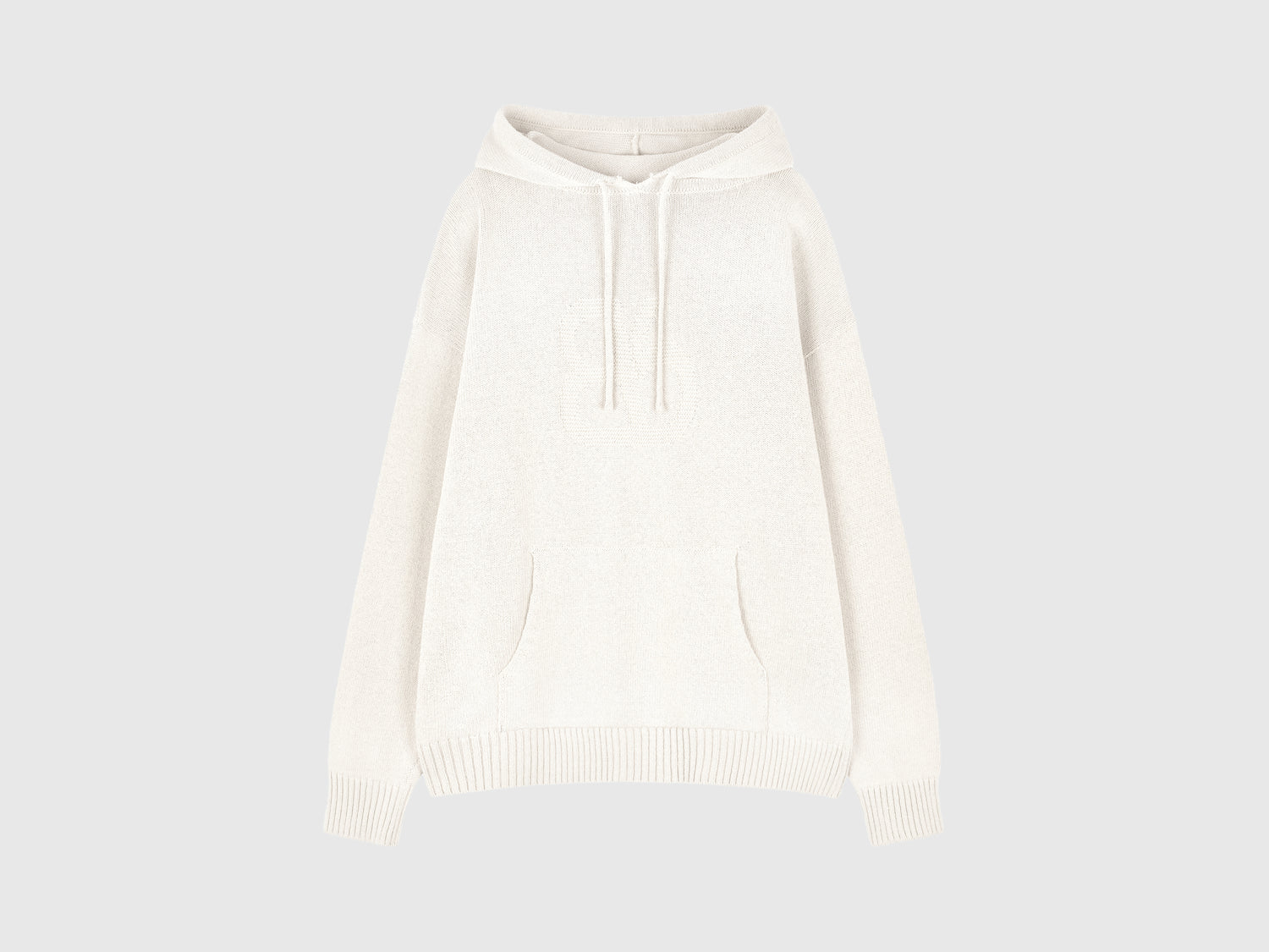 Sweater with pocket and hood da donna bianco panna | Benetton Outlet