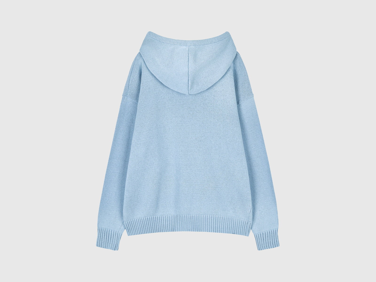 Sweater with pocket and hood da donna celeste 2 | Benetton Outlet