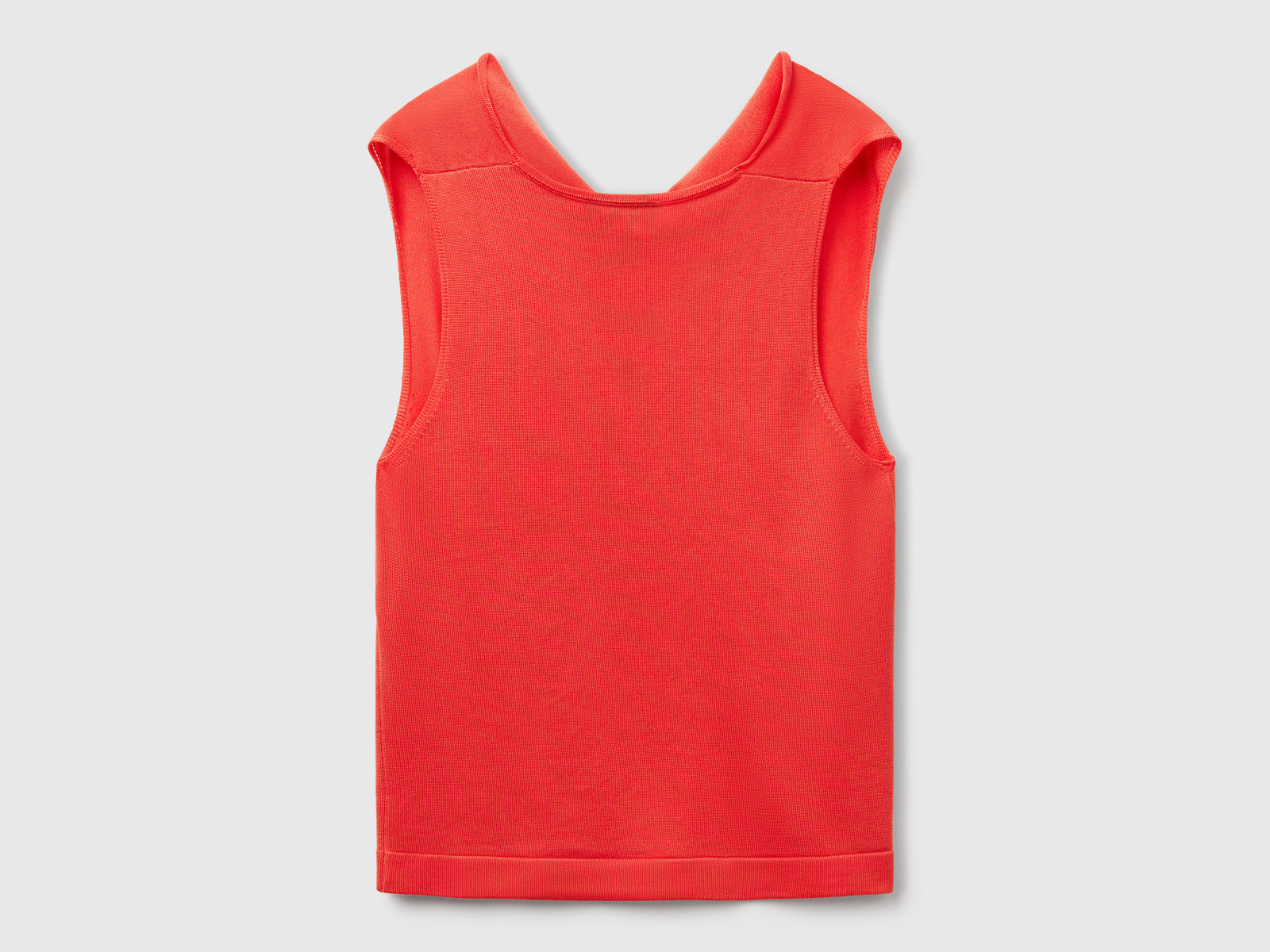 Canotta in maglia da donna arancione 2 | Benetton Outlet