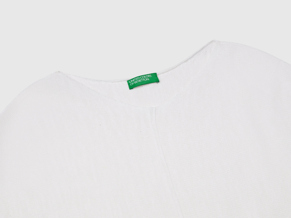Cotton and linen sweater