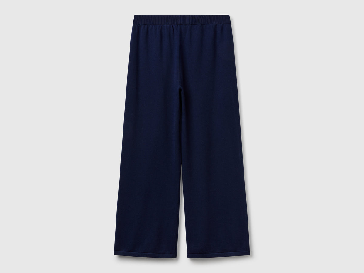 Pantaloni ampi in maglia