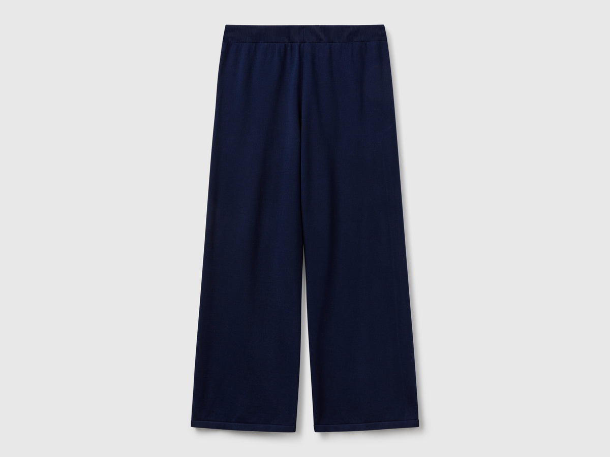 Pantaloni ampi in maglia