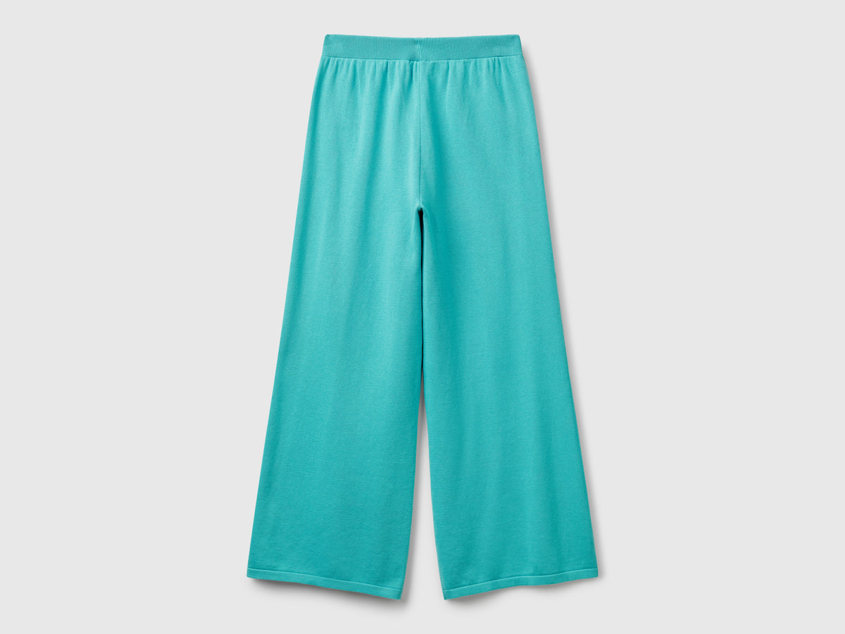 Pantaloni ampi in maglia