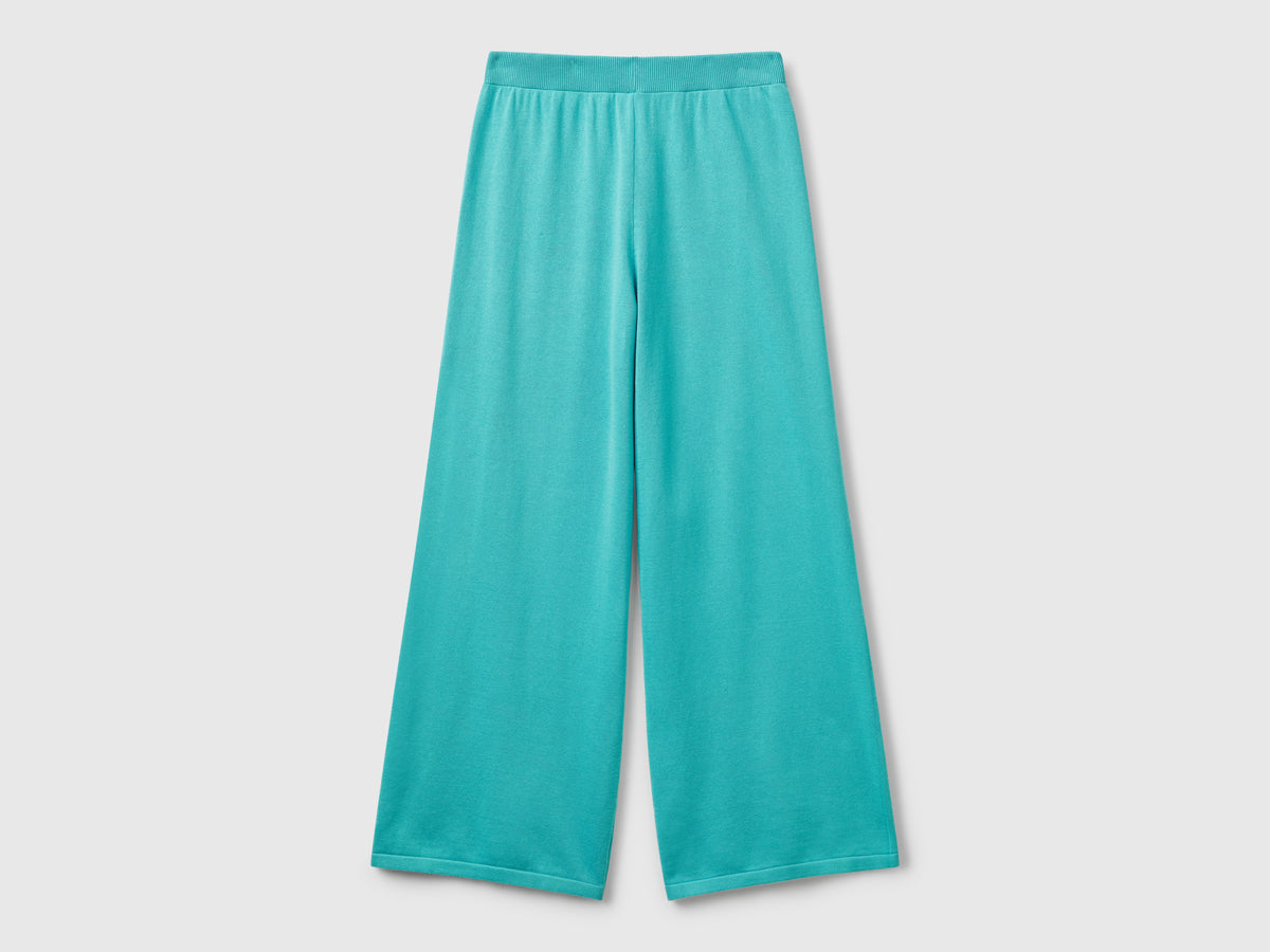 Pantaloni ampi in maglia