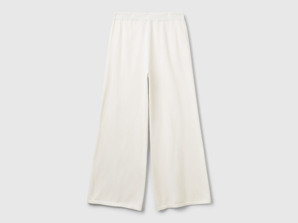 Pantaloni ampi in maglia