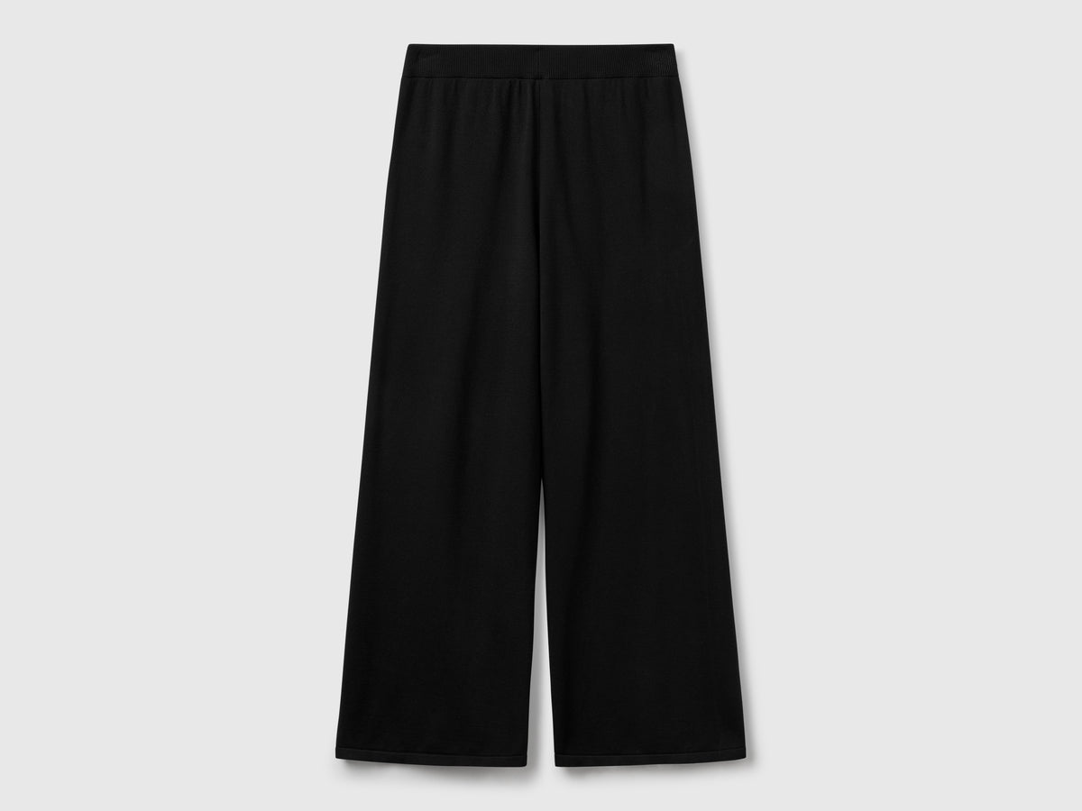 Pantaloni ampi in maglia