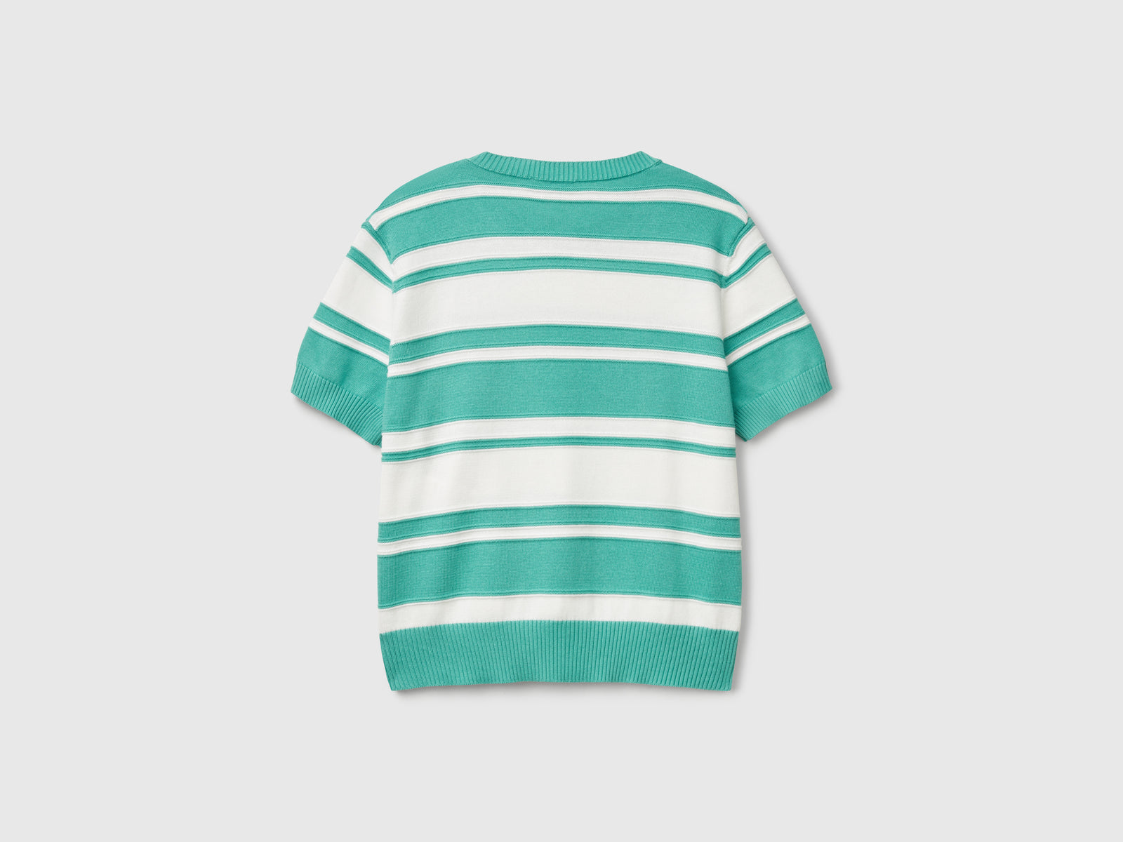 Striped sweater da donna verde acqua 2 | Benetton Outlet