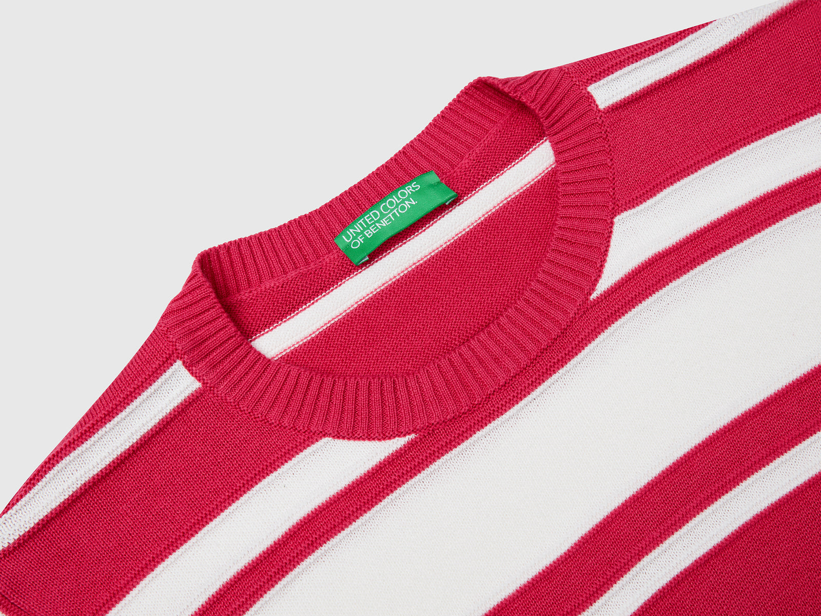 Striped sweater da donna fragola 3 | Benetton Outlet